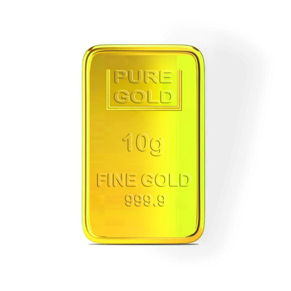 VJ Jewellers 10 Gram Gold Bar 999.9 Purity 24 Karat Fine Gold Coin/Bar – Ideal for Gifting